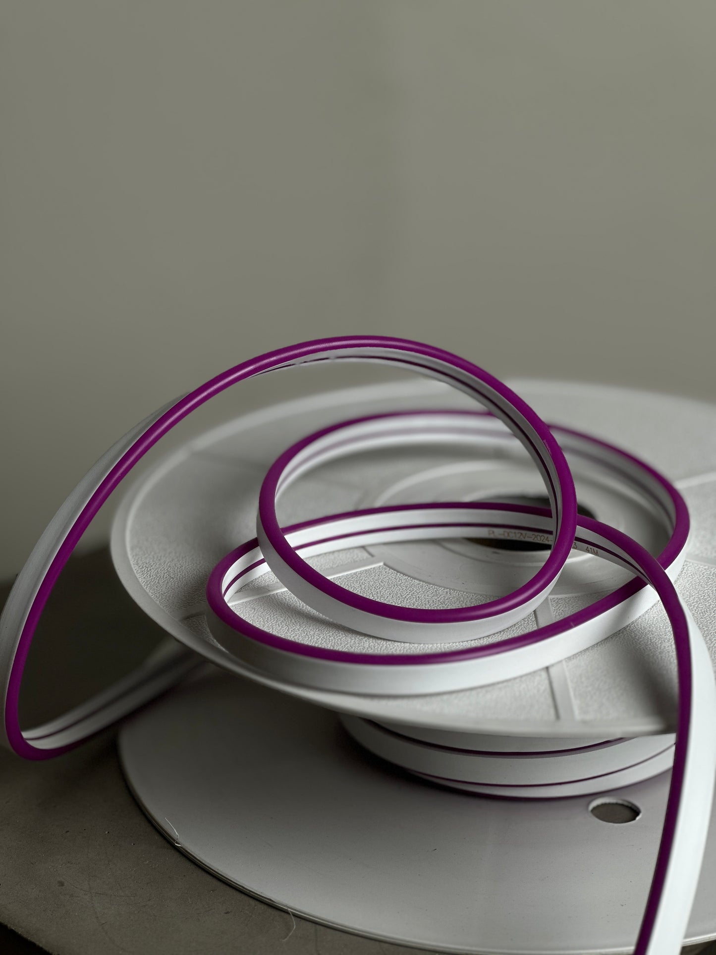 Purple LED Rope Light 12V/DC – Flexible Neon Strip, 6x12mm, 9W/M