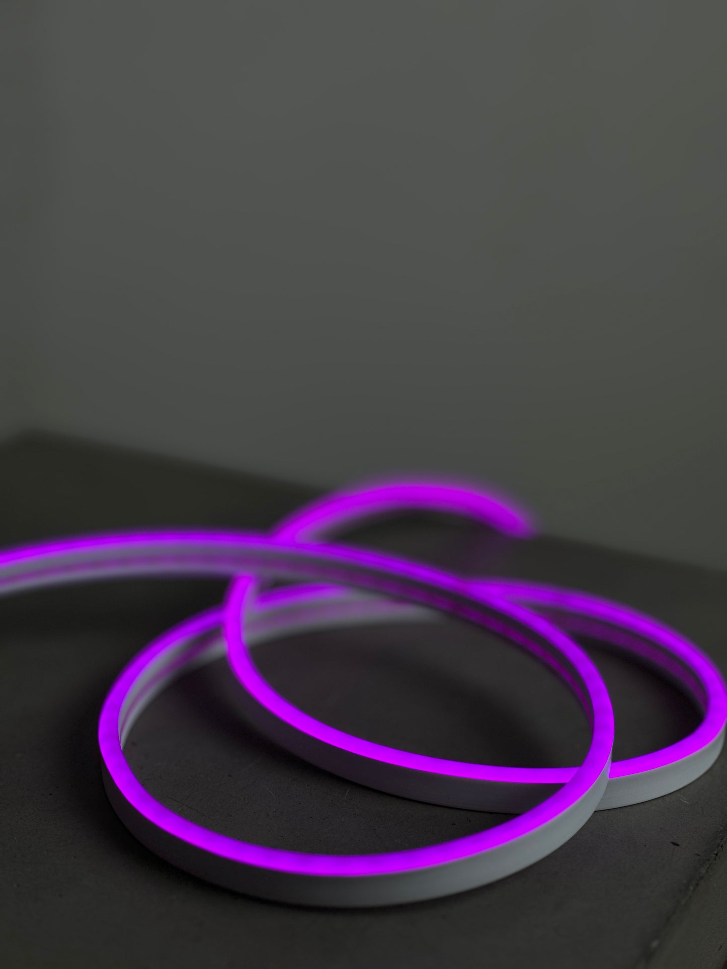 Purple LED Rope Light 12V/DC – Flexible Neon Strip, 6x12mm, 9W/M