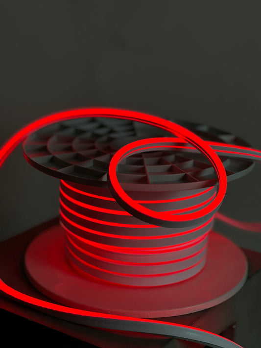 Гибкая неоновая лента Red 12V/DC – LED шнур, 8x16мм, 9Вт/м