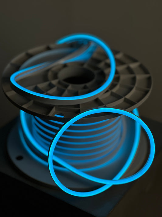 Гибкая неоновая лента Icy Blue 12V/DC – LED шнур, 8x16мм, 9Вт/м