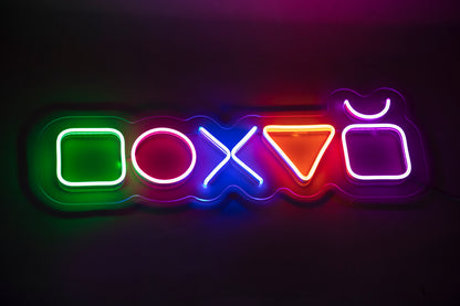 "Playstation Icons" Neon LED Sign