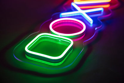 "Playstation Icons" Neon LED Sign