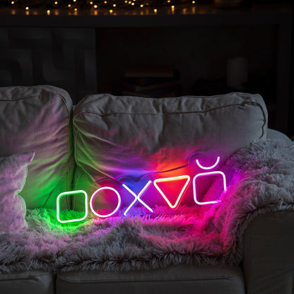 "Playstation Icons" Neon LED Sign