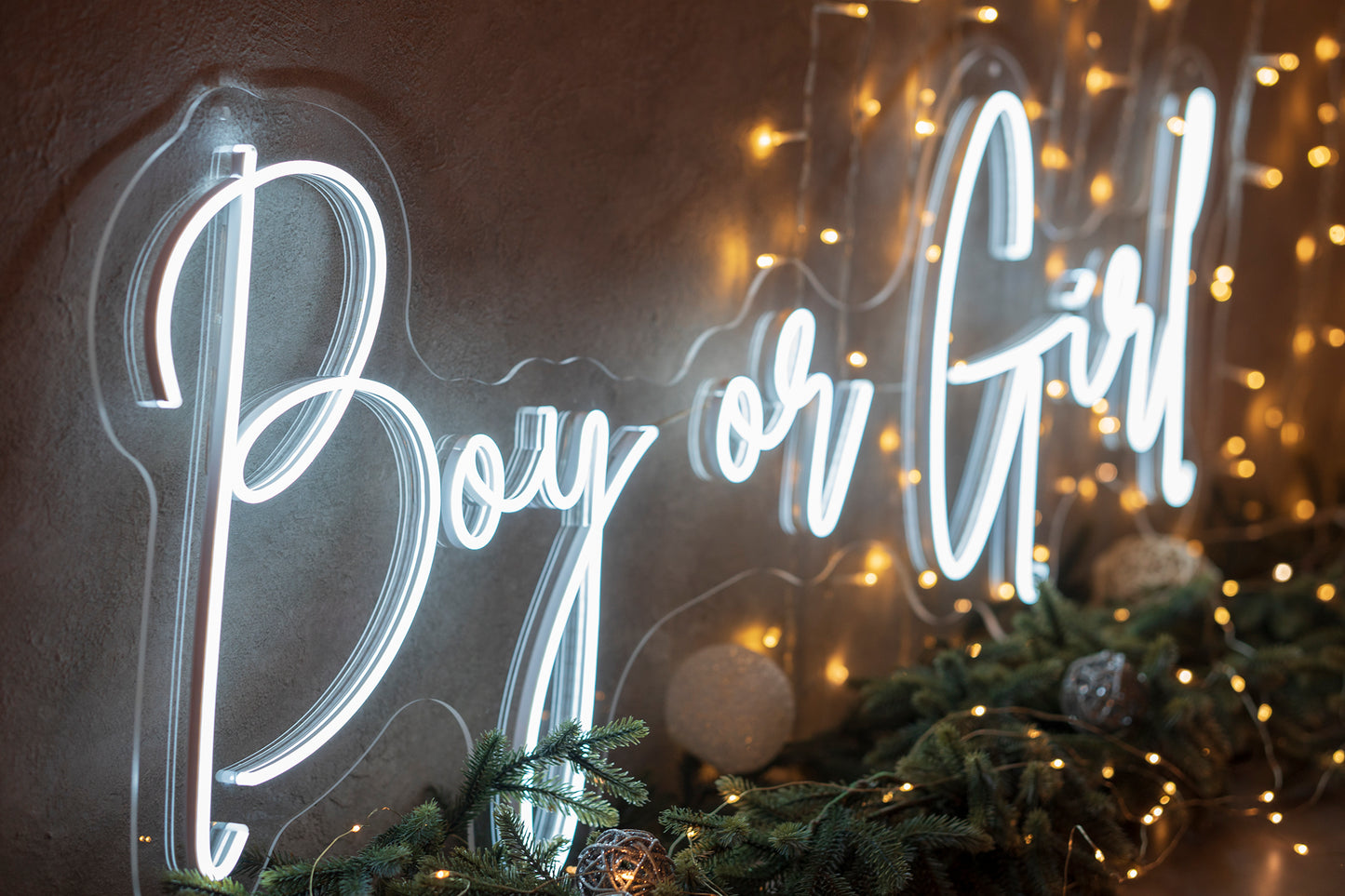 "Boy or Girl" Neon LED Sign