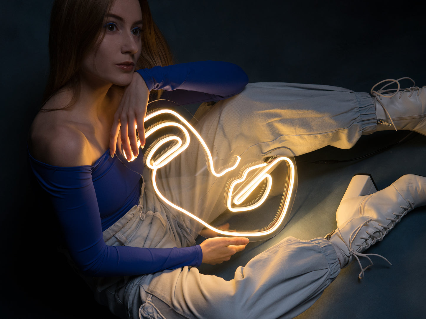 "Female Portrait" Neon LED Sign