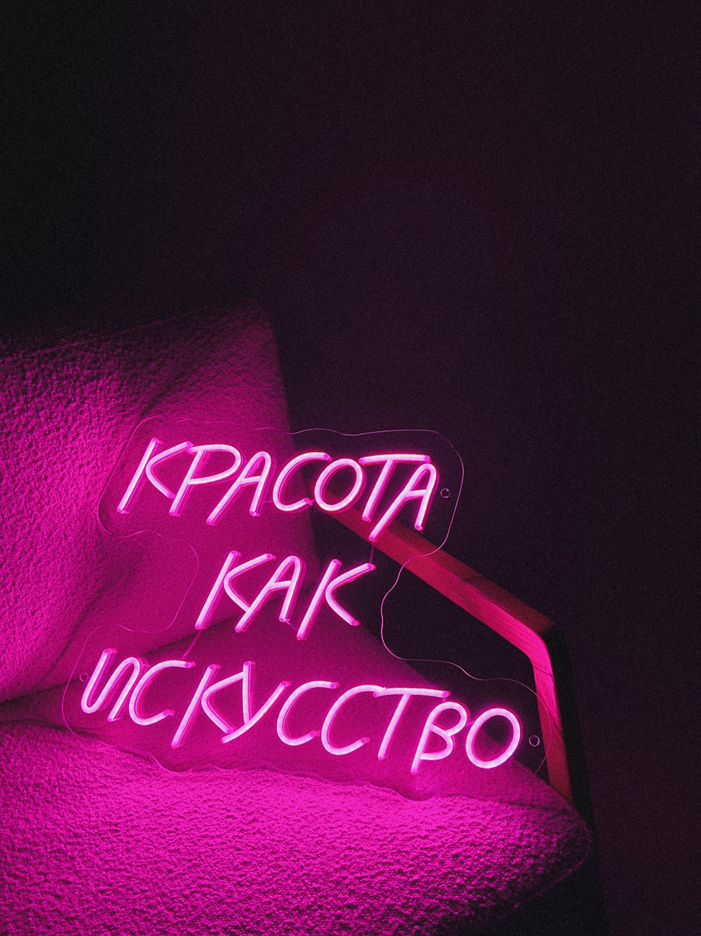 "Красота как искусство" Neon LED Sign