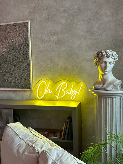 "Oh Baby" Neon LED Sign