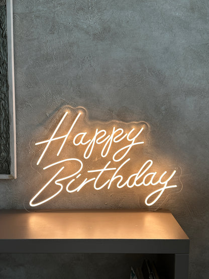 "Happy Birthday" Neon LED Sign