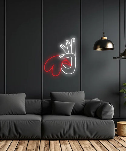 "My Heart In Your Hands" Neon LED Sign