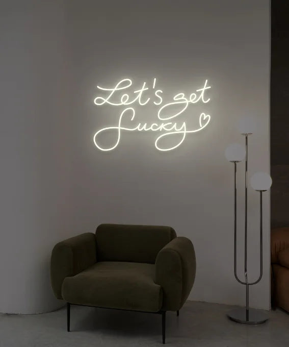 "Let’s Get Lucky" Neon LED Sign