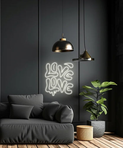 "Love Love" Neon LED Sign