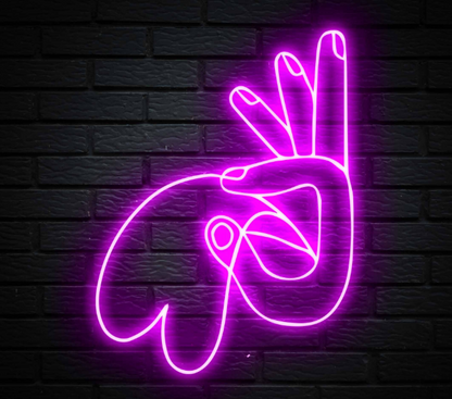 "My Heart In Your Hands" Neon LED Sign