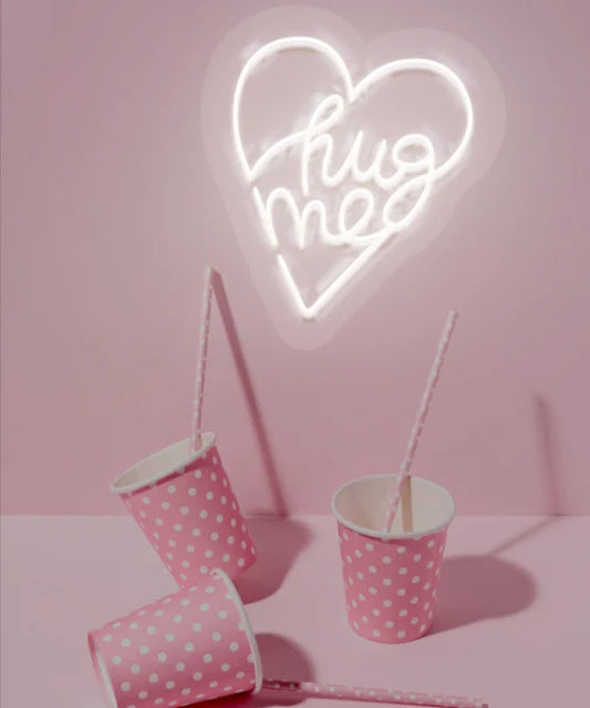 "Hug Me" Neon LED Sign