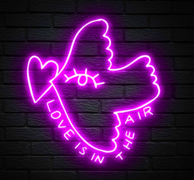 "Love Is In The Air" Neon LED Sign