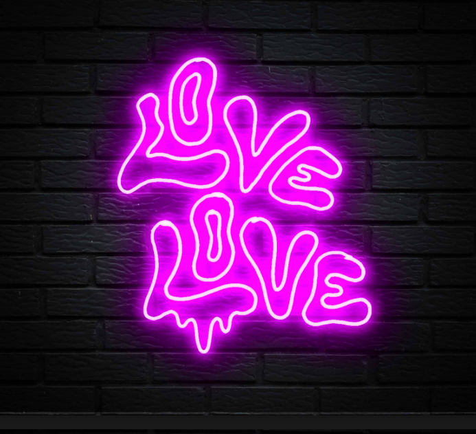 "Love Love" Neon LED Sign