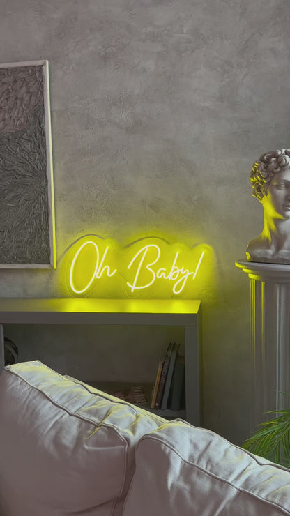 "Oh Baby" Neon LED Sign