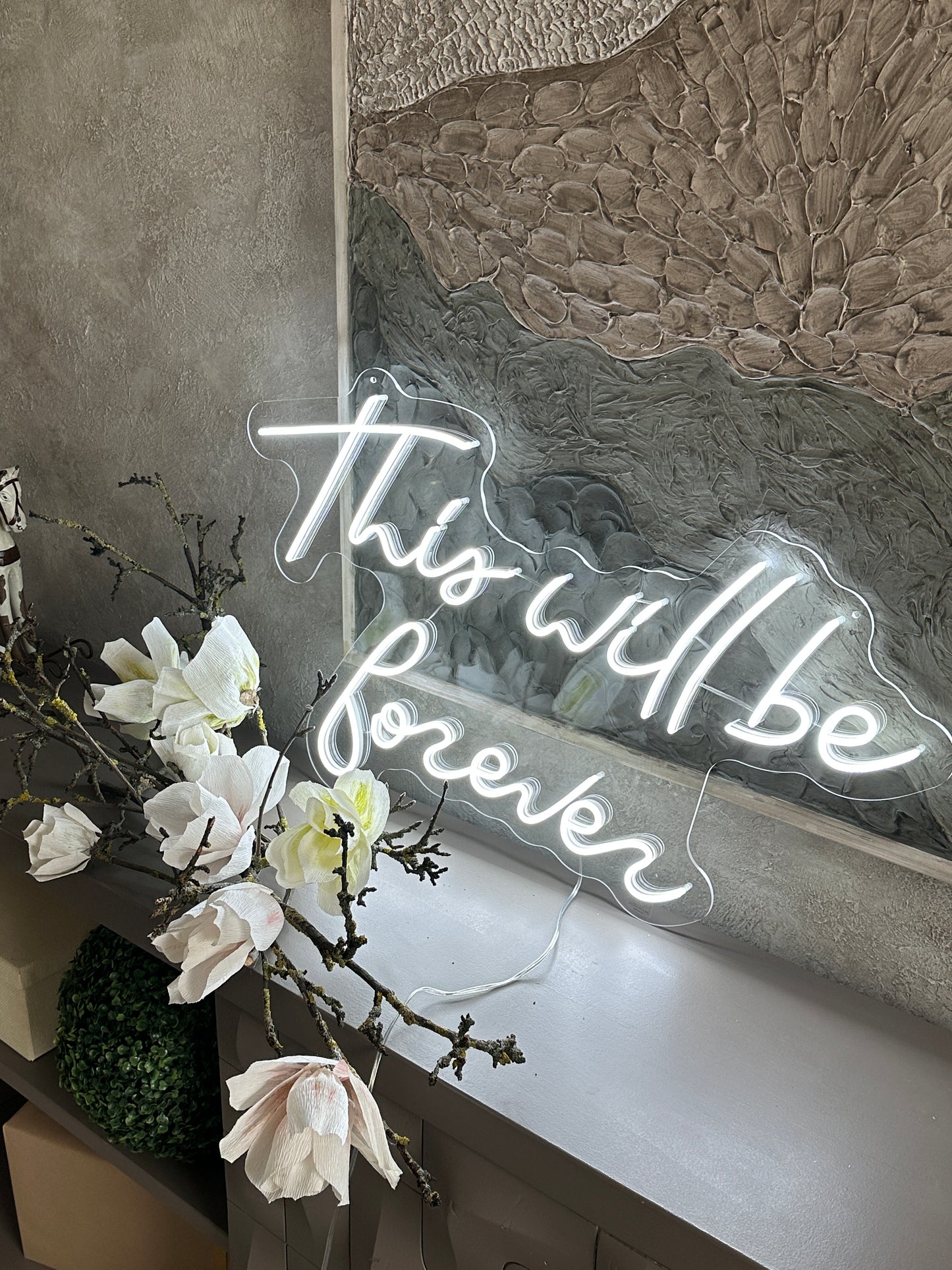 "This Will Be Forever" Neon LED Sign